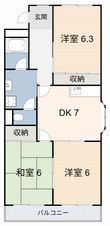 リバーサイド桶狭間の間取図