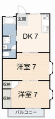 ハイツエリの間取図