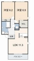 ルミエール割木の間取図