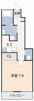 アンプルール リーブル 緑陽の間取図