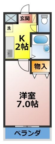 拡大写真:エクセル東浦 1階1Cの間取り