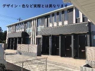 写真:東松山市山崎町 アパートⅤ期新築工事の外観