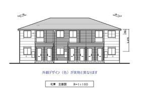 鎌ケ谷市くぬぎ山新築アパート（仮称）の外観
