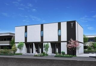 写真:(仮)岡谷市長地源アパートの外観