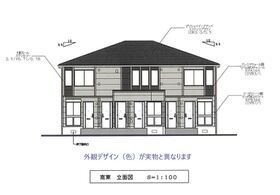 鎌ケ谷市新鎌ケ谷４丁目新築アパート（仮称）の外観