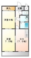 テラスハマの間取図