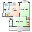 写真：出口マンション4階の間取図