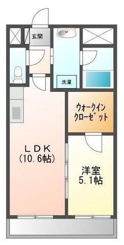 拡大写真:Casa Verde 2階205の間取り