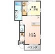豊中市服部南町４丁目の間取図