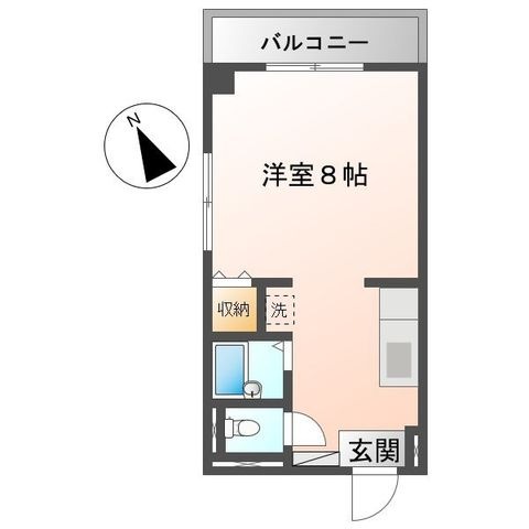 拡大写真：めぞん リベルテⅠ 4階301の間取り