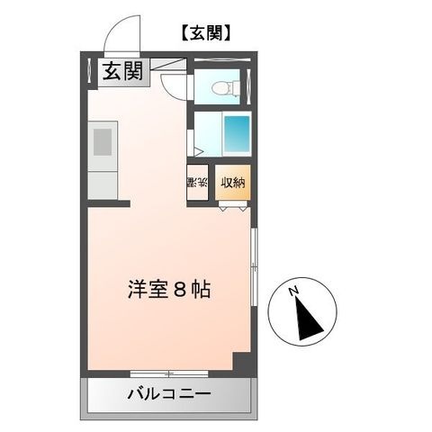 拡大写真:めぞん リベルテⅠ 4階307の間取り