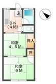 岸本コーポAの間取図