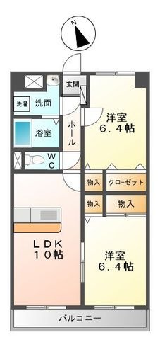 拡大写真:名張市栄町 1階102の間取り