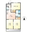 丘マンションの間取図