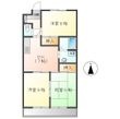 丘マンションの間取図