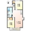 米原市下多良1丁目の間取図