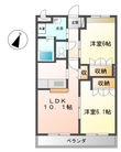 米原市村居田の間取図