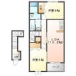 米原市朝日の間取図
