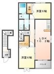 米原市朝日の間取図
