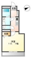 米原市梅ケ原の間取図
