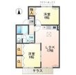 米原市下多良1丁目の間取図
