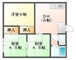 写真：コーポまつお2階の間取図