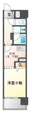 エスリード吹田駅前の間取図