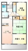 クオリティ五月が丘の間取図
