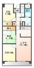 グリーンヒルパートⅡの間取図