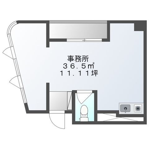 拡大写真:吹田市朝日町 5階501の間取り