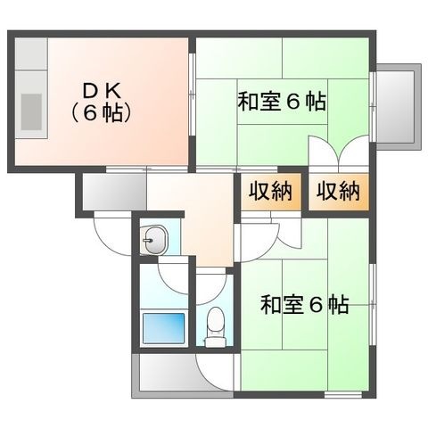 拡大写真:竹園コープ 1階103の間取り