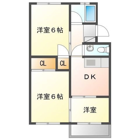 拡大写真:田中マンション 3階302の間取り