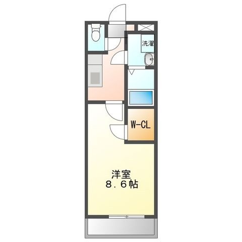 拡大写真:フジパレス吹田ウエスト Ⅰ番館 2階203の間取り