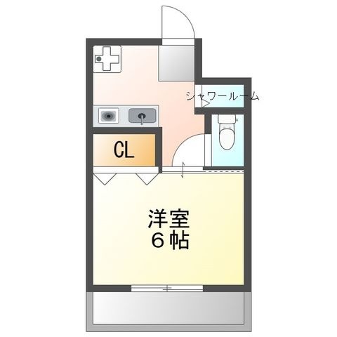 拡大写真：ナンノ第１２号館 3階302の間取り