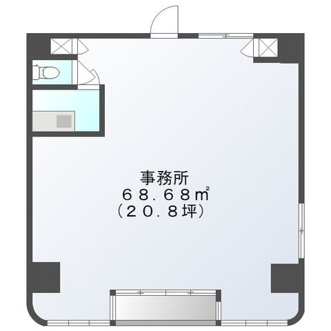 拡大写真:摂津市千里丘東1丁目 3階301の間取り