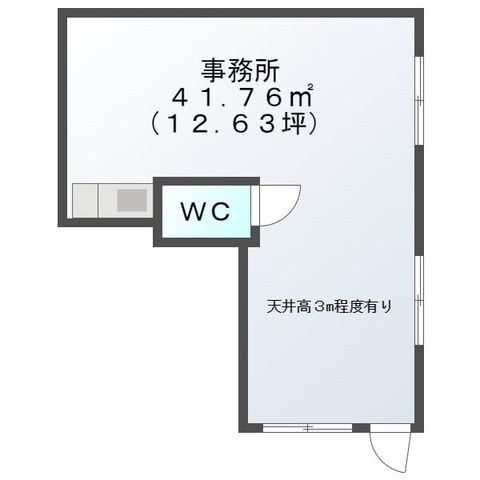 拡大写真:吹田市千里山西1丁目 1階101の間取り