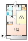 リバーコート砂田橋Ⅱの間取図