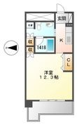 レジディア東桜Ⅱの間取図