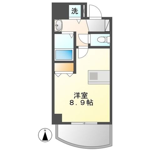 拡大写真：プレサンス覚王山D-StyleⅡ 5階501の間取り