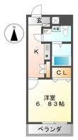 写真:セントレイクセレブ代官町 6階602の間取図