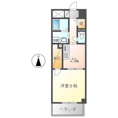 拡大写真:ルトゥール 1階102の間取り