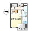 写真:LaSante東別院 4階404の間取図