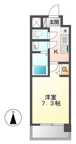 拡大写真:S-FORT大須観音 14階1402の間取り