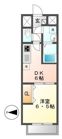 拡大写真:メイボーテセラ 10階1001の間取り