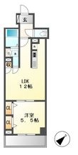 写真:グランルクレ新栄イースト 3階306の間取図