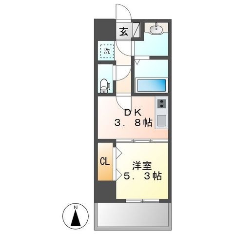 拡大写真:さくらHills NISHIKI Platinum Residence 7階706の間取り