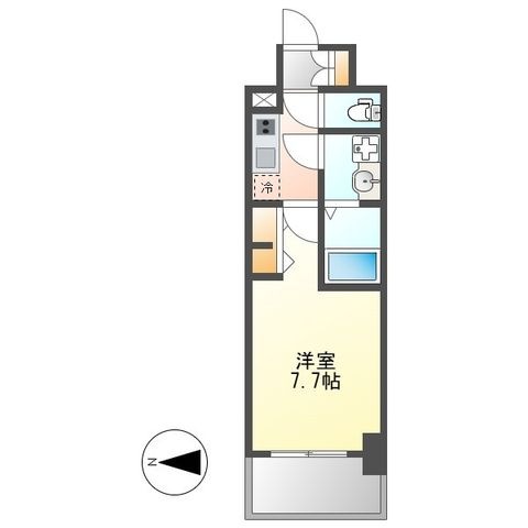 拡大写真:S-RESIDENCE堀田beaute 10階1005の間取り