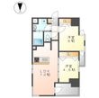 写真:S-RESIDENCE高岳clarity(クラリティ) 2階201の間取図