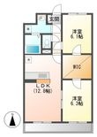 写真:フォルテ 10階1005の間取図