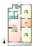 写真:フォルテ 9階905の間取図